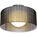 GANZO sort organza loftslampe, Ø 60 cm