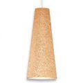 Regina – konisk pendellampe, 40 cm, beige