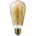 E27 5W LED rustik lyspære Curved, varmhvid, guld