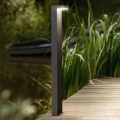 L-formet LED gadelampe Bustan i aluminium