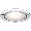 Indbyggelig LED-lampe Skinne, 3´er sæt, krom