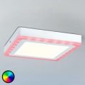 Fjernbetjent LED loftspanel Sol med RGB-lys