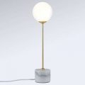 Moa – puristisk bordlampe med marmorsokkel