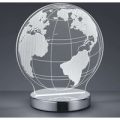 Med 3D-effekt – LED-bordlampe Globe, justerbar