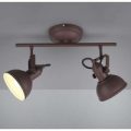 Loftlampe Gina, rustbrun, 2 lyskilder