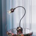 Bøjelig bordlampe Poppy med blomstereffekt