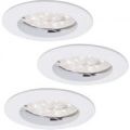 Downlight DIM rund LED indbygningsspot, 3 delt sæt