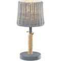 Bordlampe Rotin med rattan-skærm