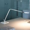 LED-bordlampe Flex, skinnende hvidt