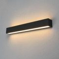Firkantet LED-udendørs væglampen Tuana