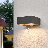 Sensor udendørs LED-væglampe Mahra, solcelledrevet | Lamper Belysning : Den gigantiske lampeverden