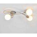 Elaine-elegant LED-loftslampe,3 lyskil.,nikkel mat