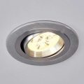 Den runde LED-downlight lampe Tjarke af aluminium