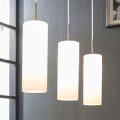 Vinsta – hængelampe med tre lyskilder i hvidt glas