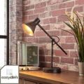 Rustfarvet LED bordlampe Zera, easydim