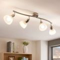 Diskret LED loftlampe Paulina, 4 lyskilder