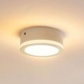 Enkel, rund LED loftlampe Quirina