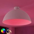 Lindby Smart LED-loftlampe Bowl 51 cm hvid