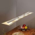 Runia – flad LED-pendellampe af glas