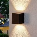 Lukas – LED-udendørsvæglampe med dekorative filtre