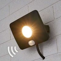 Udendørs LED-spot Duke af aluminium, sensor, 10 W | Lamper og Belysning Den gigantiske lampeverden