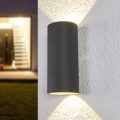 Cylindrisk formet LED væglampe Helma udendørs