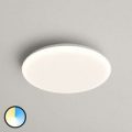 LED-loftlampe Azra, hvid, rund, IP54, Ø 25 cm