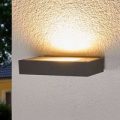 Mørkegrå LED-uplight-lampe Finja til udendørs