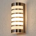 Dekorativ udendørsvæglampe Alvin i rustfrit stål