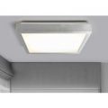 Firkantet LED loftlampe Robito, aluminium