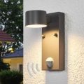 Sensor udendørsvæglampen Lexi med LED´er