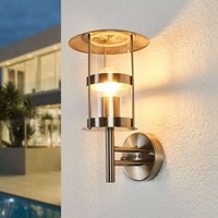 Udendørs væglampe Noemi i rustfrit stål Lamper og Belysning : lampeverden