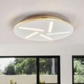 Saskia – rund LED loftlampe med lysstriber