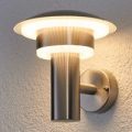 Lillie – dekorativ LED-udendørsvæglampe, ædelstål