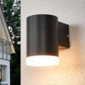 Mørkegrå LED-væglampe Morena til udendørs